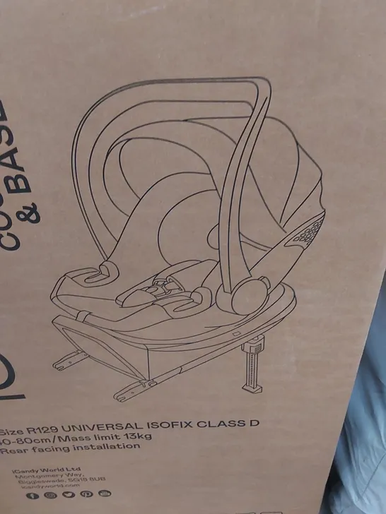 BOXED ICANDY COCOON CAR SEAT & BASE