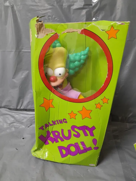 BOXED THE SIMPSONS TALKING KRUSTY RRP £45.99