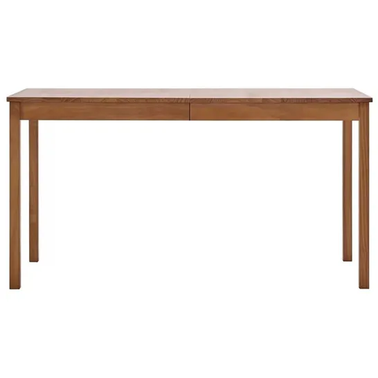 BOXED ABANA DINING TABLE HONEY BROWN 