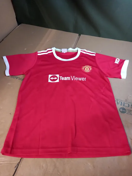 MANCHESTER UNITED CHILDRENS FOOTBALL SHIRT - RONALDO SIZE 28