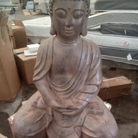 BOXED LARGE SITTING BUDHA FIGURE