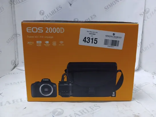 CANON EOS 2000D TRAVEL KIT  RRP £579.99