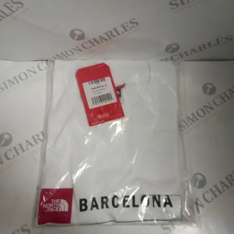 SEALED THE NORTH FACE BARCELONA GPS LIGHTWEIGHT T-SHIRT IN WHITE - S