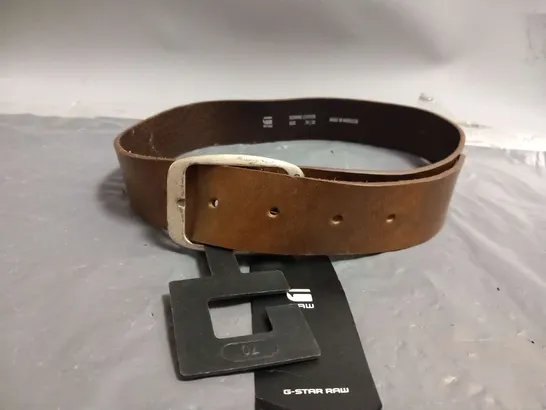 G RAW GENUINE LEATHER BELT SIZE 70/28