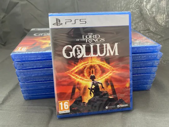 15 BRAND NEW CELLOPHANE WRAPPED COPIES OF THE LORD OF THE RINGS GOLLUM FOR PS5