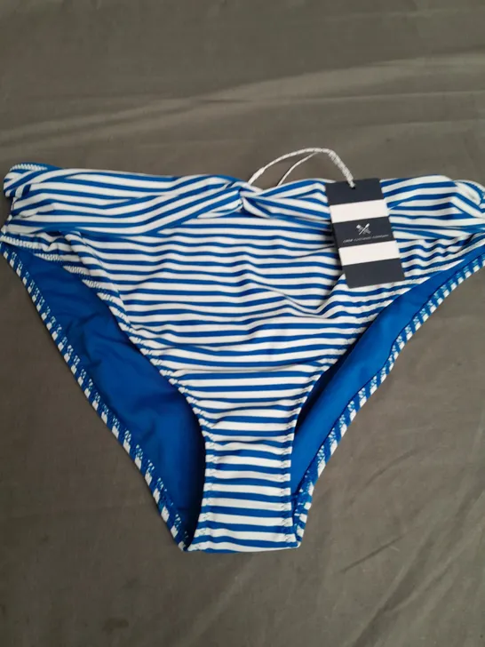 CREW CLOHING BLUE TWIST BIKINI BOTTOM - SIZE 14