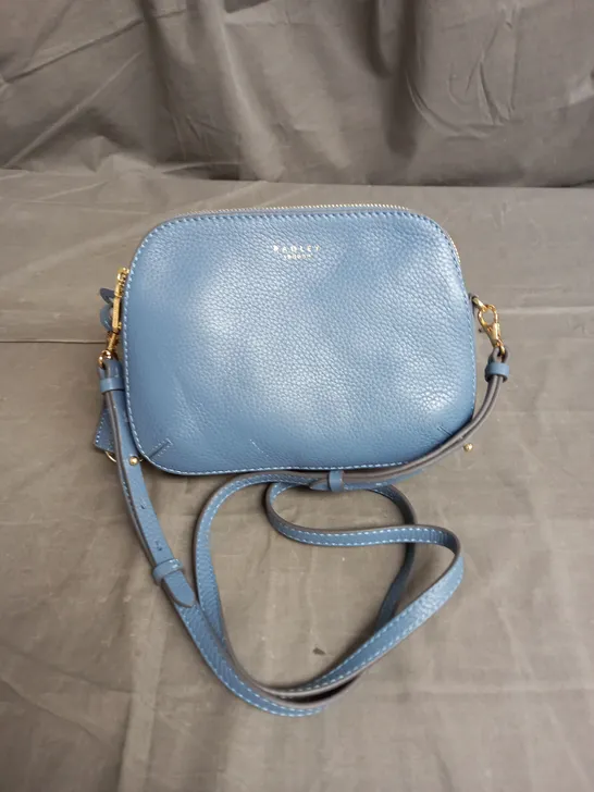 RADLEY LONDON LEATHER CROSSBODY BAG IN BLUE