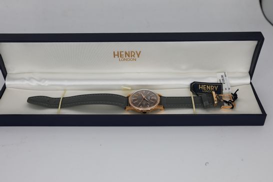 BRAND NEW BOXED HENRY LONDON HL34-SS-0200 FINCHLEY WATCH  RRP £135