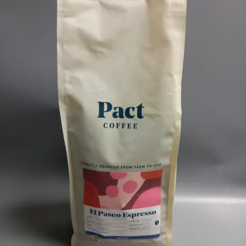 1KG BAG OF PACT COFFEE EL PASEO ESPRESSO BEANS