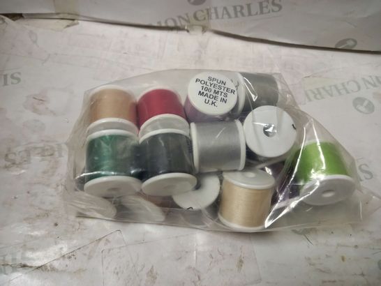 ASSORTMENT OF POLYESTER SEWING THREAD