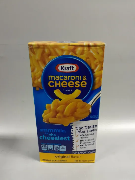 APPROXIMATELY 12 BOXED KRAFT MACARONI & CHEESE DINNER PACKS - ORIGINAL FLAVOUR 12 X 206G