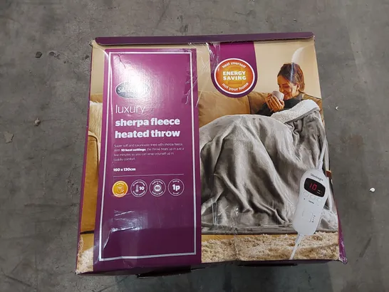 BOXED SILENTNIGHT LUXURY HEATED SHERPA THROW (1 BOX)