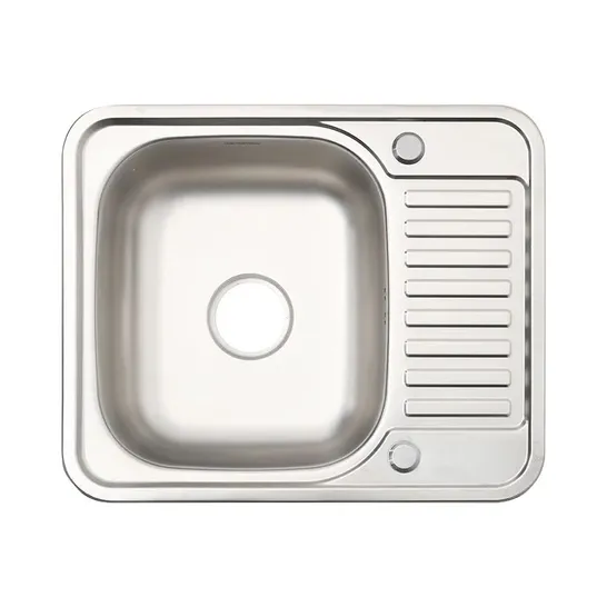 BOXED SHAUNTA 58cm X 48cm SINGLE BOWL INSET KITCHEN SINK (1 BOX)