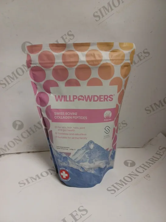 SEALED WILLPOWDERS SWISS BOVINE COLLAGEN PEPTIDES - 400G