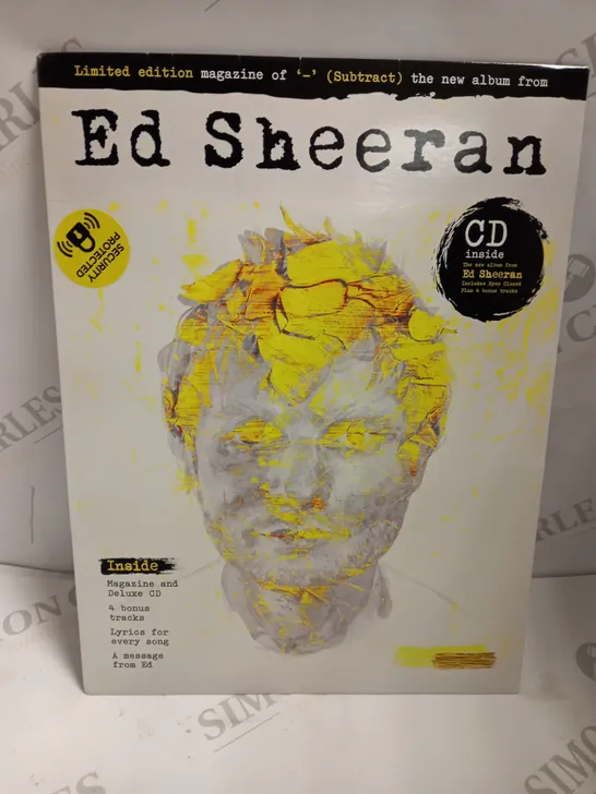 ED SHEERAN MAGAZINE AND DELUXE CD LIMITED EDITION