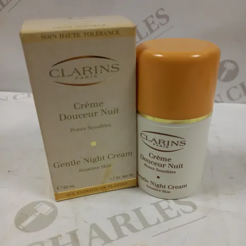 CLARINS PARIS GENTLE NIGHT CREAM FOR SENSITIVE SKIN 50ML