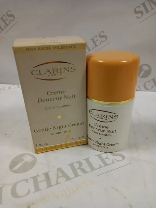 CLARINS PARIS GENTLE NIGHT CREAM FOR SENSITIVE SKIN 50ML