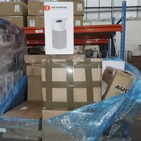 PALLET OF ASSORTED ITEMS TO INCLUDE A WHEELCHAIR RAMP SET, A AIR PURIFIER AND A STAND MIXER
