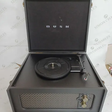 BUSH WOODEN TURNTABLE WITH LEGS IN BLACK