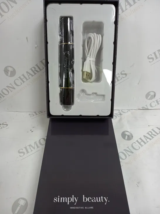 BOXED SIMPLY BEAUTY 2-IN-1 SUPER SMOOTH FACE & BROWS HAIR REMOVER IN BLACK
