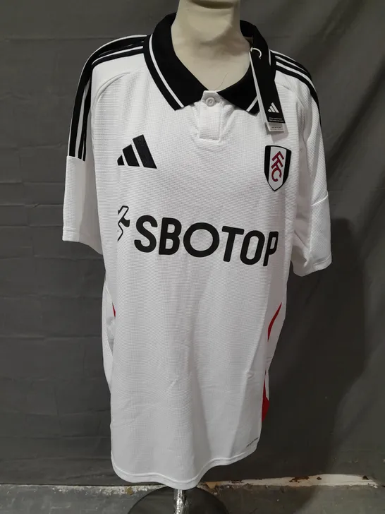 FFC ADIDAS WHITE FOOTBALL SHIRT - UK XL