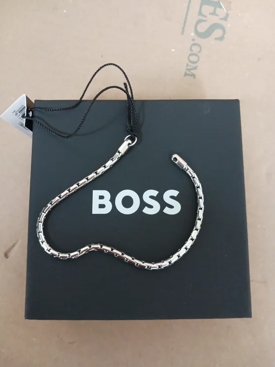 BOSS GENTS EVAN STAINLESS STEEL BRACELET