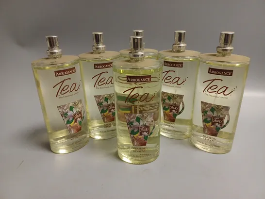 6 ARROGANCE TEA THE EMOTIONAL AROMA GINSENG EAU DE TOILETTE (6 x 100ml)