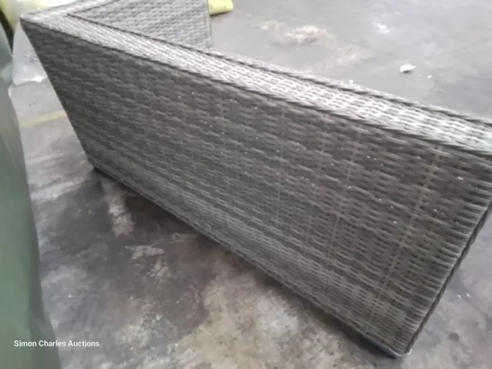 DESIGNER GREY RATTAN CORNER SOFA SECTION