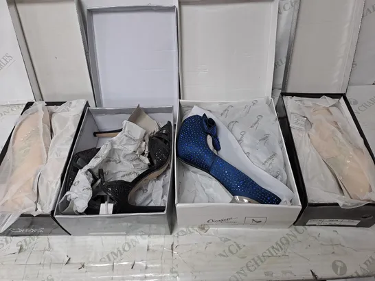 APPROXIMATELY 10 PAIRS OF ASSORTED BOXED AND UNBOXED SHOES TO INCLUDE SANDALS, AND TRAINERS 