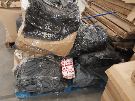 PALLET OF ASSORTED FURNITURE PARTS AND OTHER ASSORTED ITEMS 