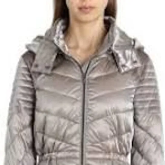 SEALED BADGLEY MISCHKA QUILTED GREY PUFFER - SIZE MEDIUM