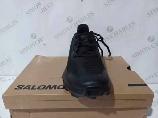 SALOMON ALPHACROSS 5 BLACK TRAINERS - UK 9 