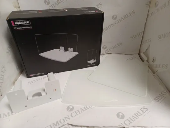 2 X BOXED ALPHASON P5 STATIC WALL MOUNTS IN WHITE