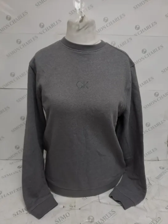 CALVIN KLEIN GOLF GREY CREW JUMPER - S/P