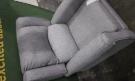 DESIGNER GREY FABRIC ARMCHAIR 