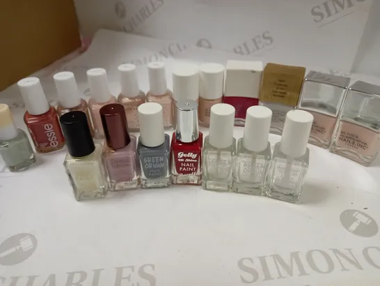 PREMIUM BRAND NAIL POLISHES APPROX. 20 ITEMS