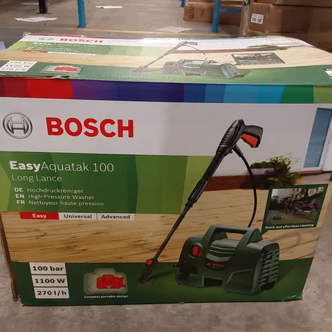 BOXED BOSCH EASYAQUATAK 100 LONG LANCE HIGH PRESSURE WASHER (1 BOX)