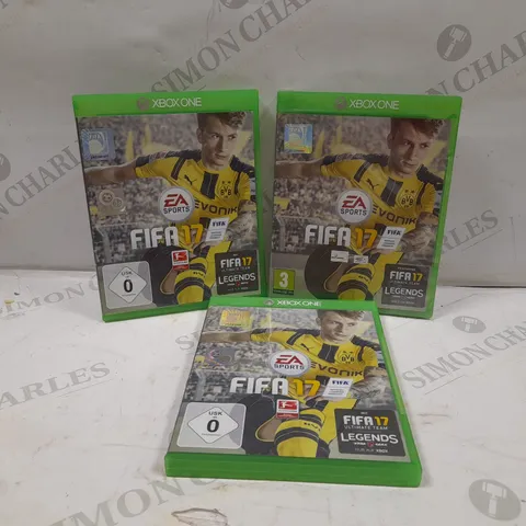 BOX OF APPROXIMATELY 26 FIFA 17 (XBOX ONE) GAMES