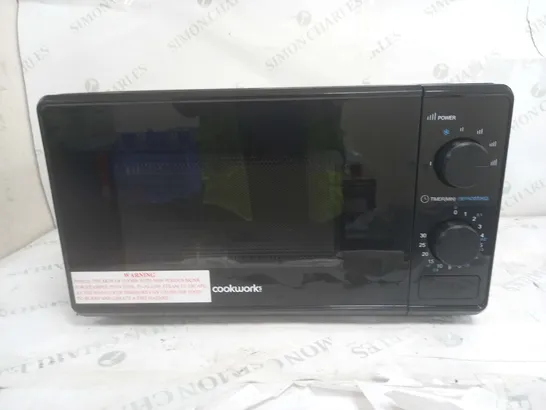 COOKWORKS 700W STANDARD MICROWAVE MM7 - BLACK