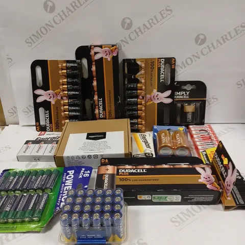 BOX TO CONTAIN APPROX. 20 X ASSORTED PACKS OF BATTERIES. SPECIFICATIONS & BRANDS VARY - COLLECTION ONLY