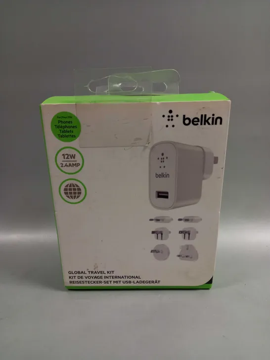 BELKIN 2.4A GLOBAL TRAVEL KIT USB CHARGER