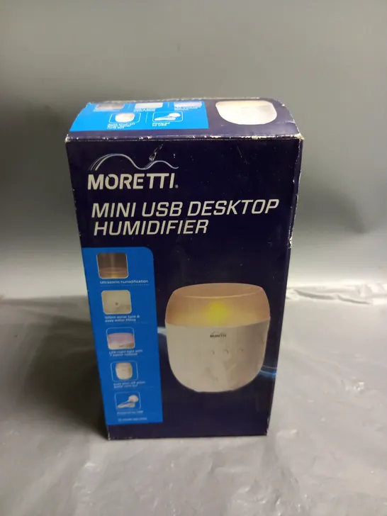 10 X BOXED MORETTI MINI USB HUMIDIFIERS 