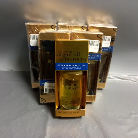 6 BOXED RENEWING + ARGAN OIL OF MOROCCO EXTRA PENETRATING OIL DRY & COARSE HAIR 100ML 