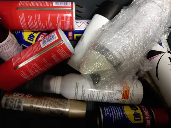 BOX OF APPROX 12 ASSORTED AEROSOLS TO INCLUDE RE-TAK ADHESIVE SPRAY, NIVEA DEODORANT, DEEP HEAT RELIEF SPRAY, ETC 