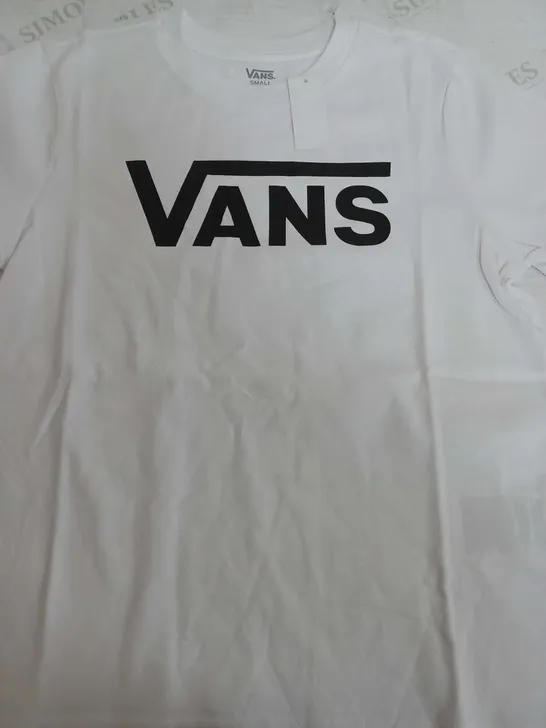 VANS WHITE T-SHIRT - SMALL