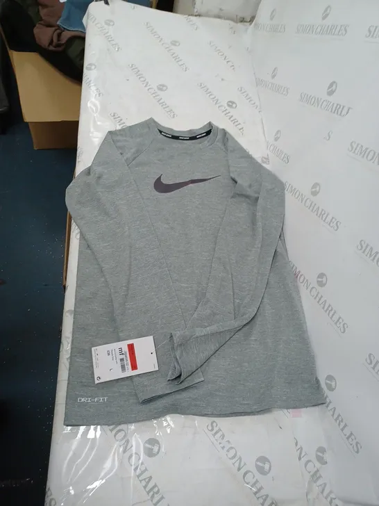 NIKE SWIM WOMENS LARGE TOP GREY 