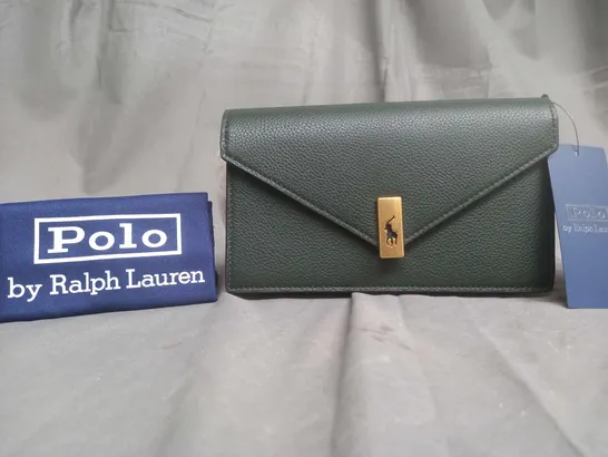 POLO RALPH LAUREN KHAKI CLUTCH HAND BAG