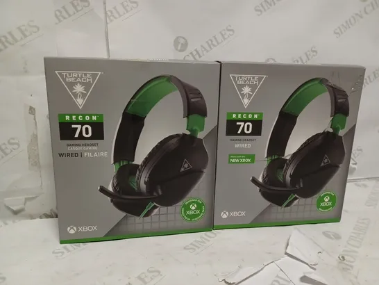 LOT OF 2 TURTLE BEACH RECON 70 XBOX HEADSET WIRED