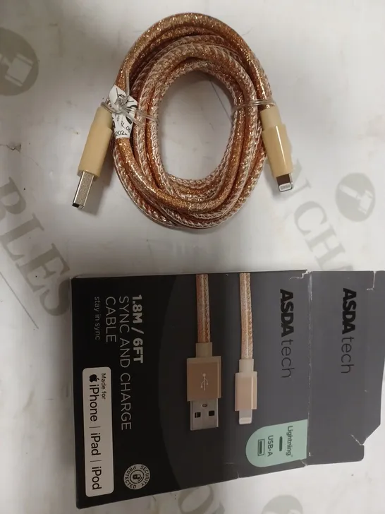 ASDA TECH 1.8M SYNC AND CHARGE CABLE