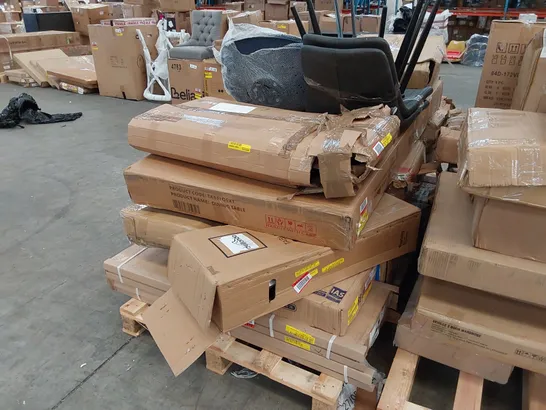 PALLET OF ASSORTED FURNITURE PARTS 